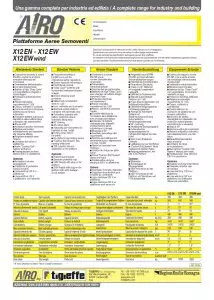 Scheda tecnica Pantografo AIRO X12 EN per noleggio a Lecce pagina 2